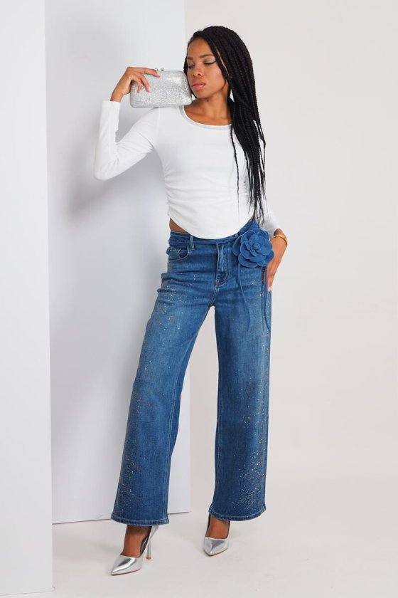 JEANS MICRO STRAS DANA